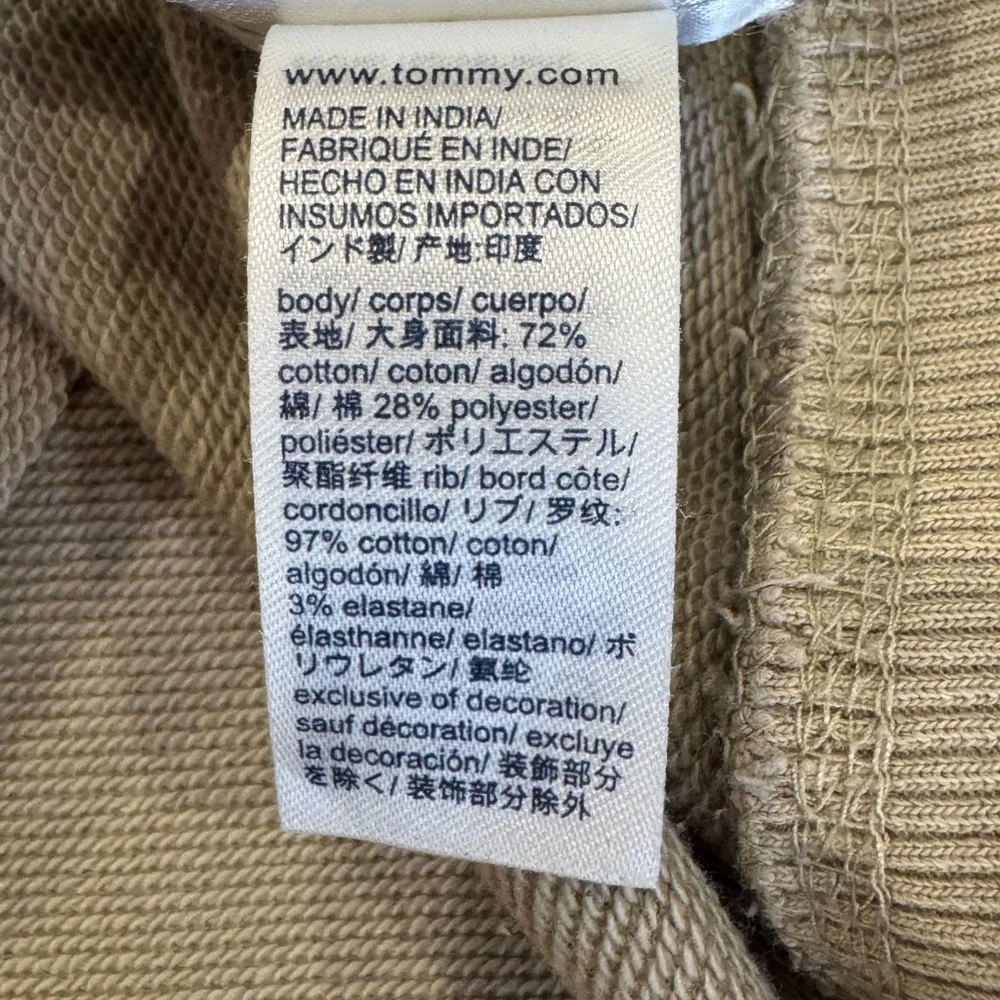Tommy Hilfiger Classic Crewneck Tan Sweatshirt XXL Regular Fit YuppyCore